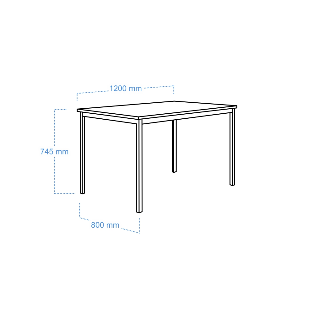 DESK WOOD 120/80